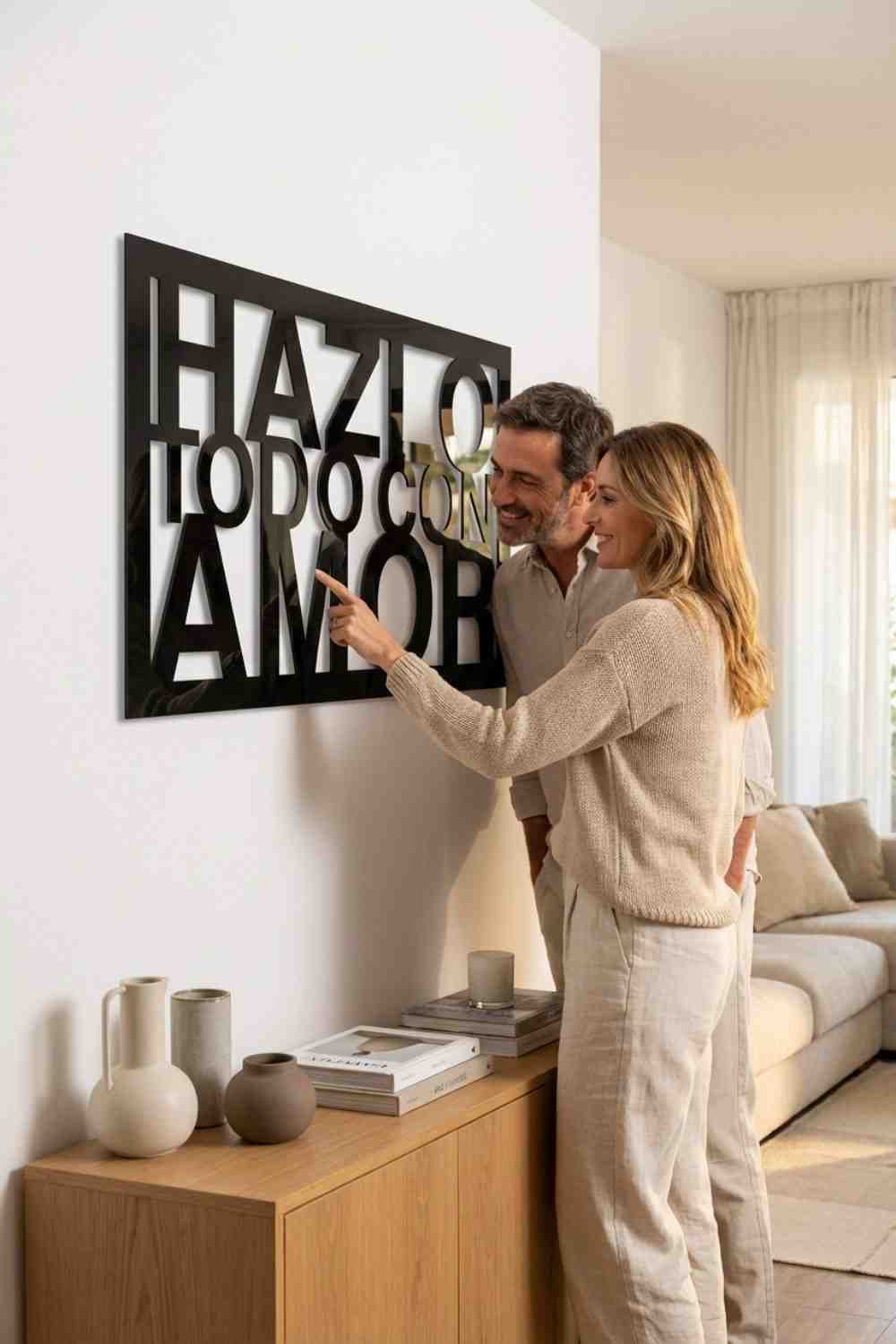 Hazlo Todo Con Amor - Cuadro decorativo | Cortayrecorta.es