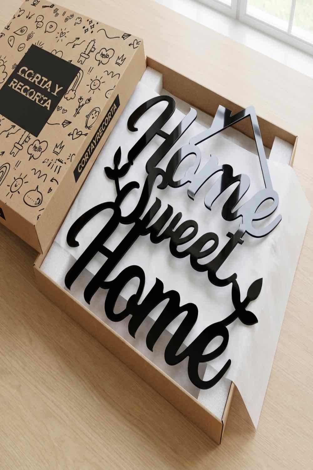 Home sweet home - Cuadro decorativo | Cortayrecorta.es