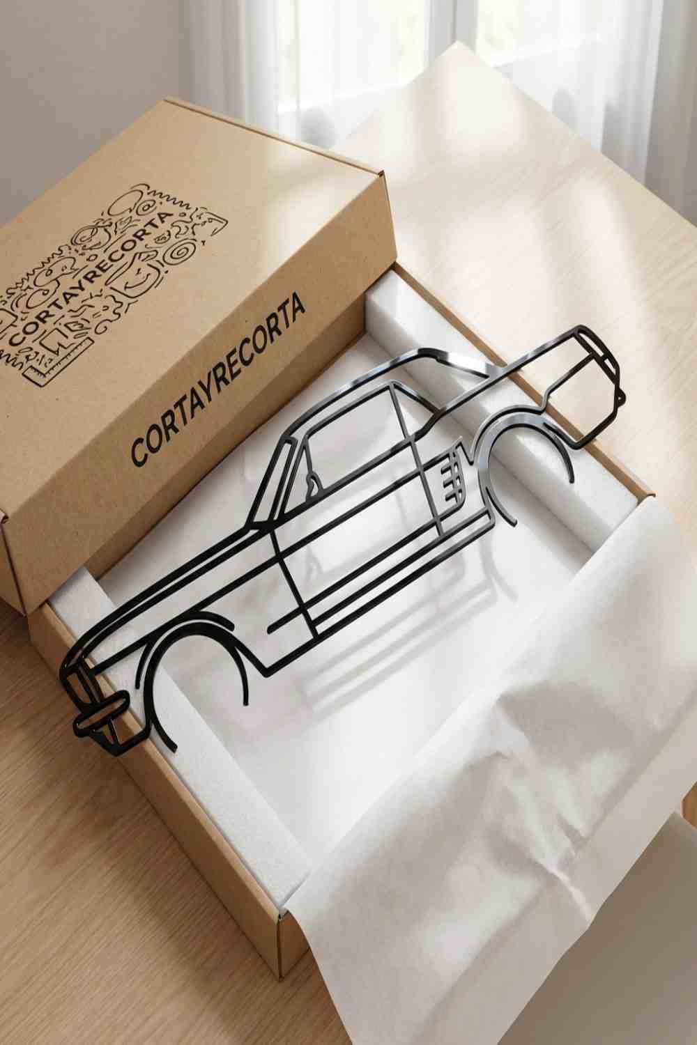 Mustang Coupe 1966 Detailed - Cuadro decorativo | Cortayrecorta.es
