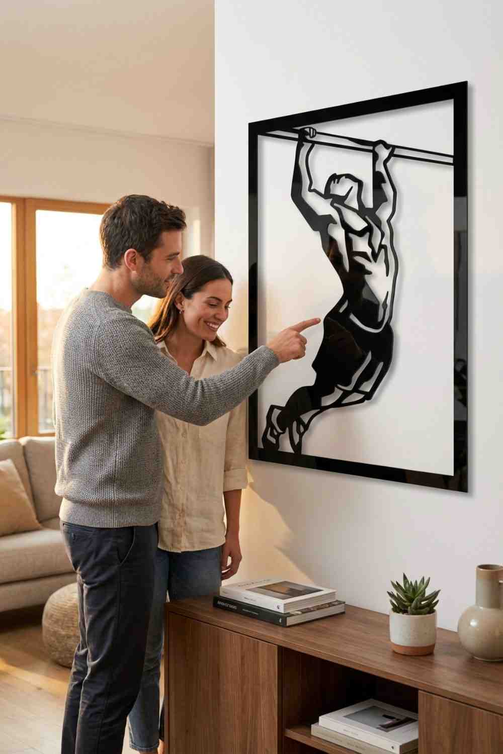 Hombre en la barra - Cuadro decorativo | Cortayrecorta.es