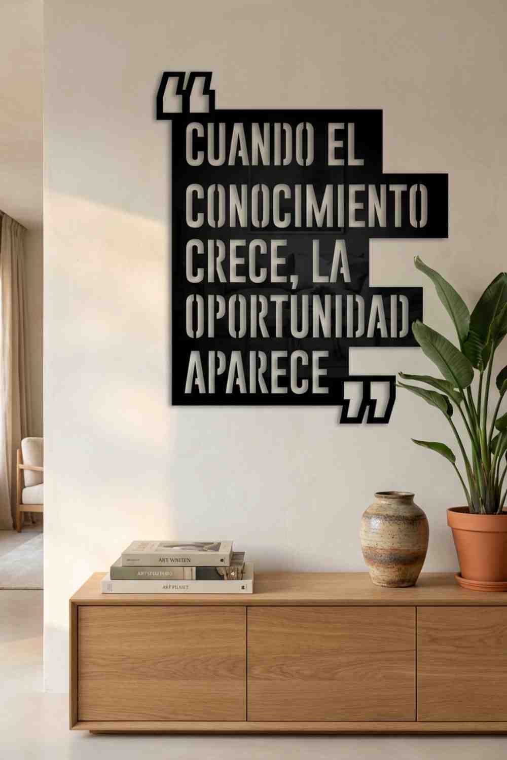 El conocimiento - Cuadro decorativo | Cortayrecorta.es
