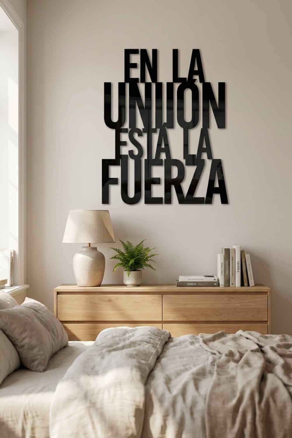 En la unión está la fuerza - Cuadro decorativo | Cortayrecorta.es