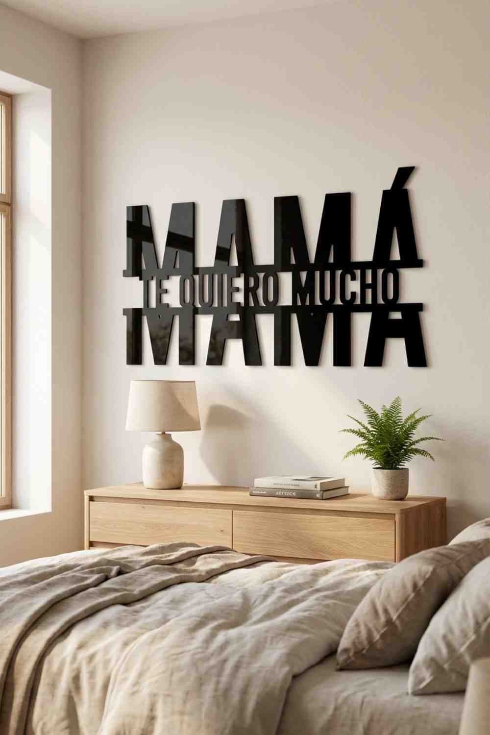 Mamá, Te Quiero Mucho - Cuadro decorativo | Cortayrecorta.es