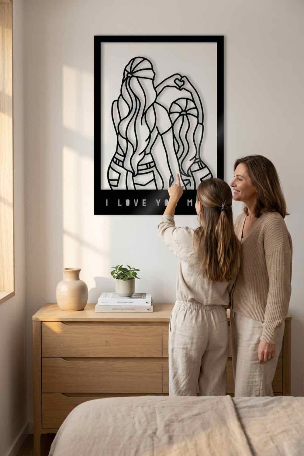 I Love You Mom - Cuadro decorativo | Cortayrecorta.es