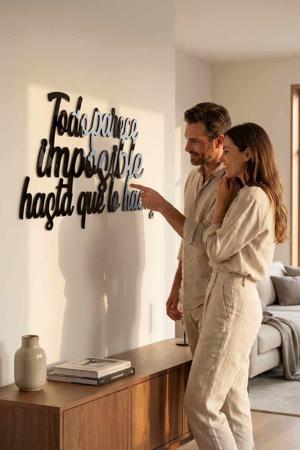 Todo parece imposible hasta que lo haces - Cuadro decorativo | Cortayrecorta.es