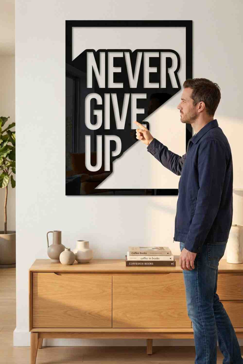 Never give up