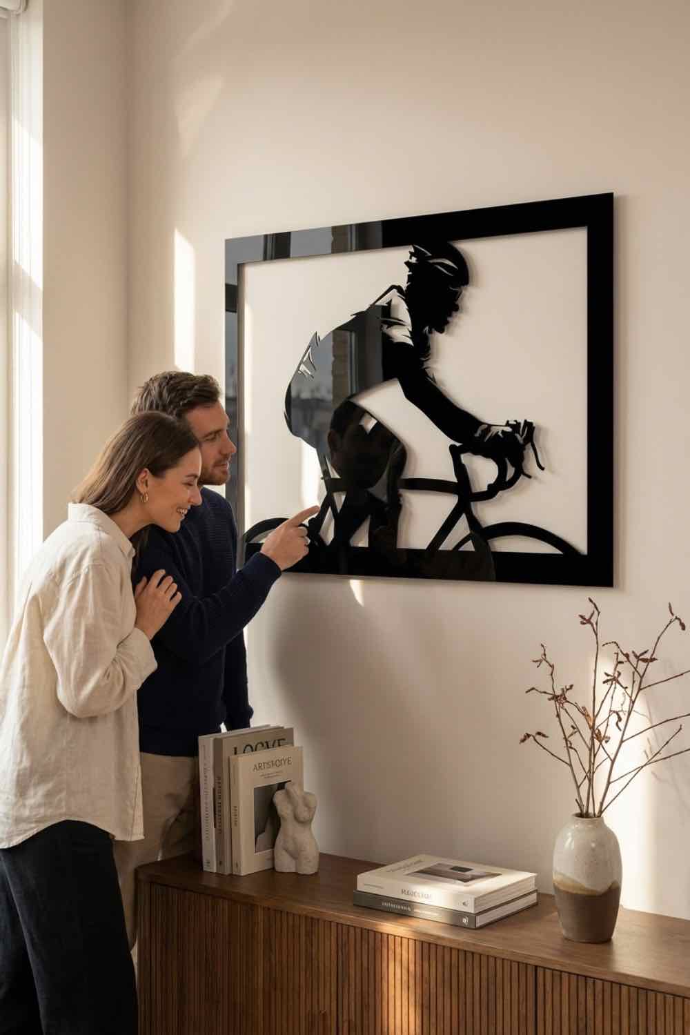 The Cyclist - Cuadro decorativo | Cortayrecorta.es