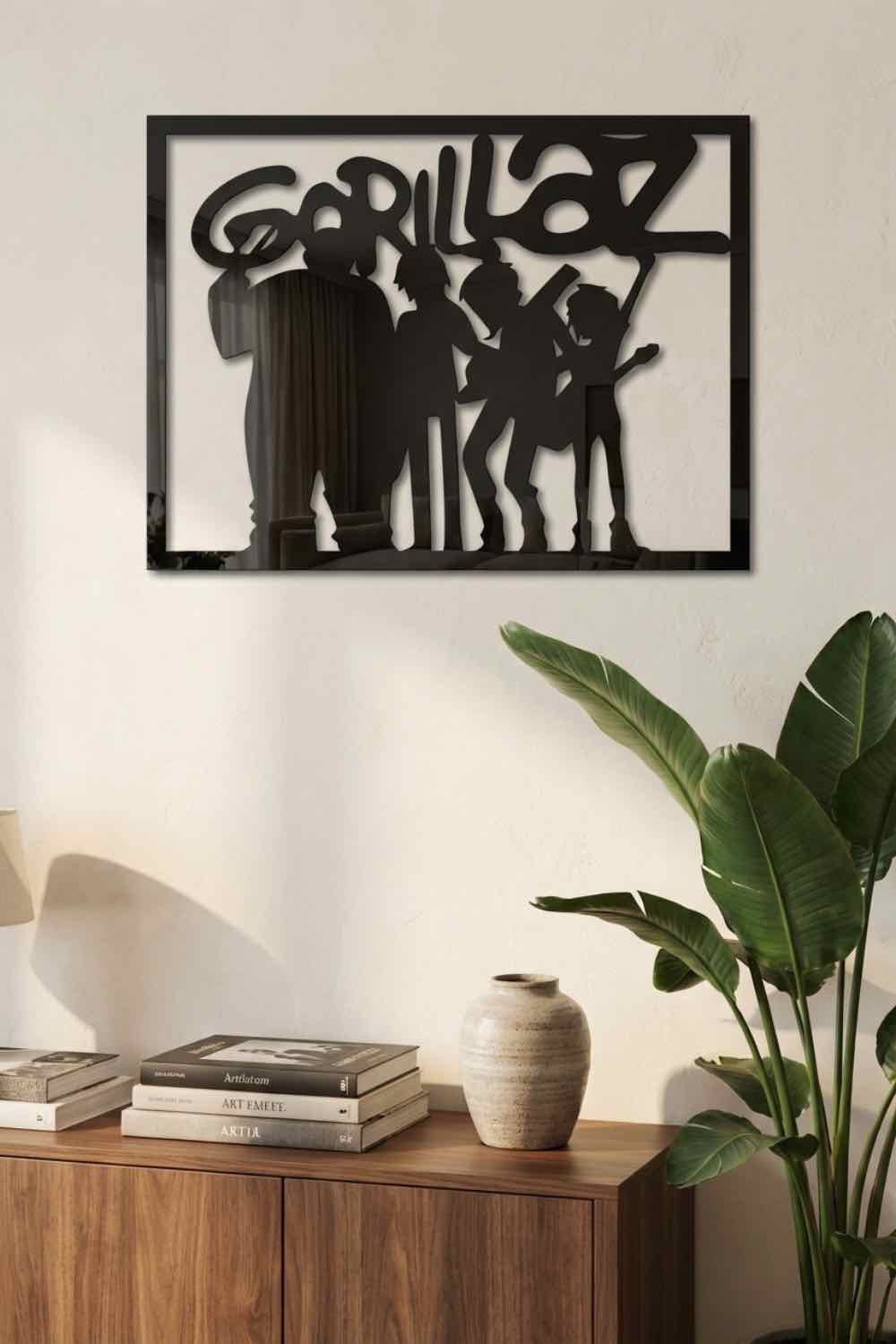 Gorillaz Siluetas - Cuadro decorativo | Cortayrecorta.es