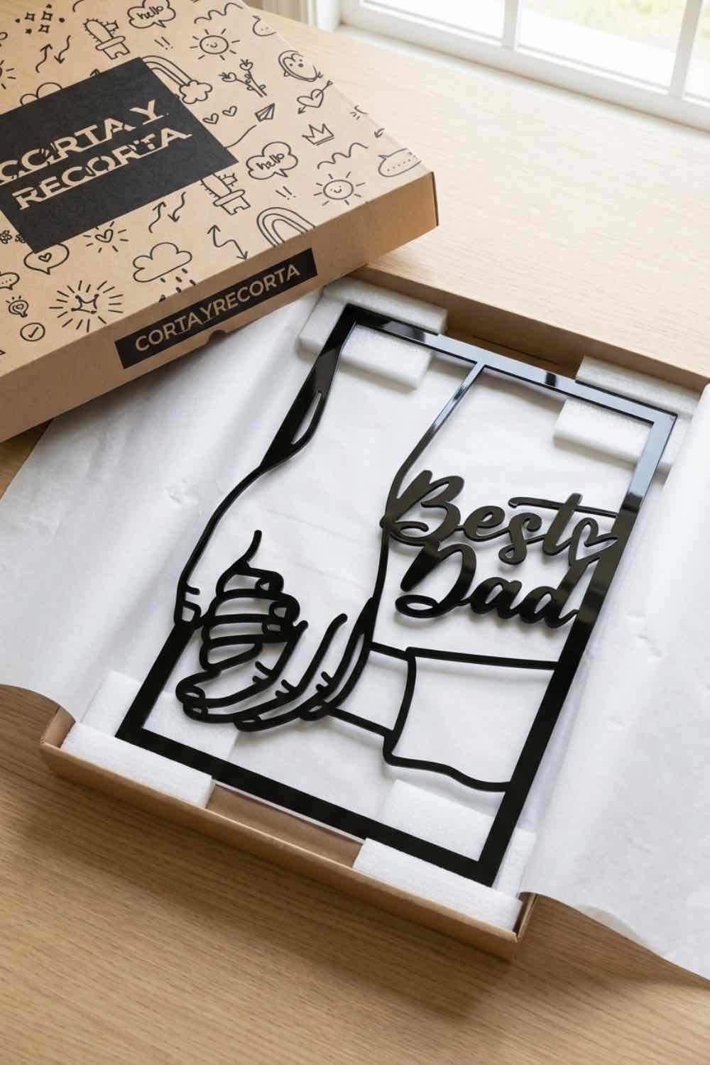 Best Dad - Cuadro decorativo | Cortayrecorta.es