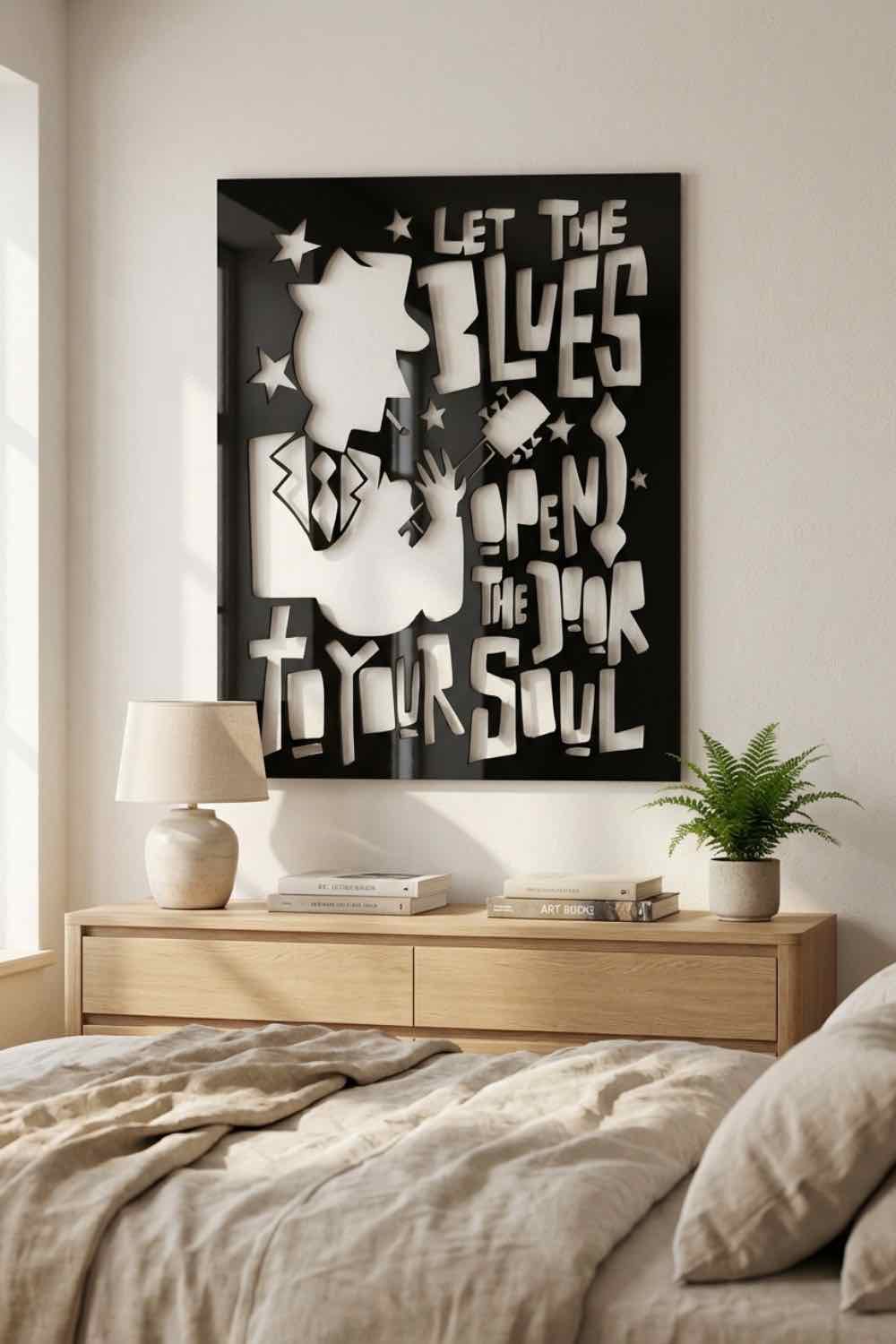 Let The Blues - Cuadro decorativo | Cortayrecorta.es