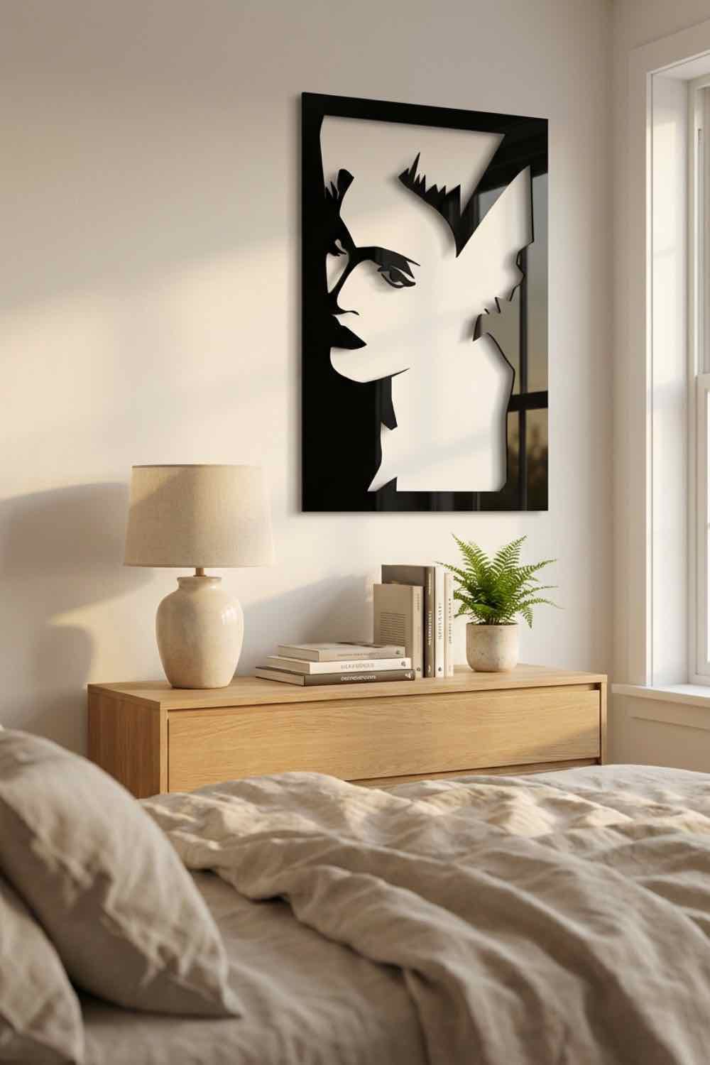 Madonna Pelo Corto - Cuadro decorativo | Cortayrecorta.es