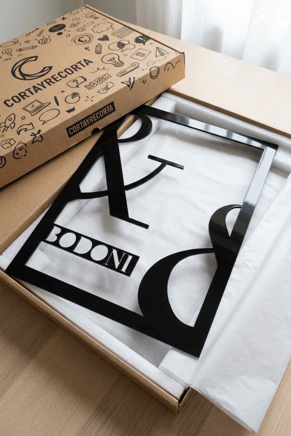 Bodoni - Cuadro decorativo | Cortayrecorta.es