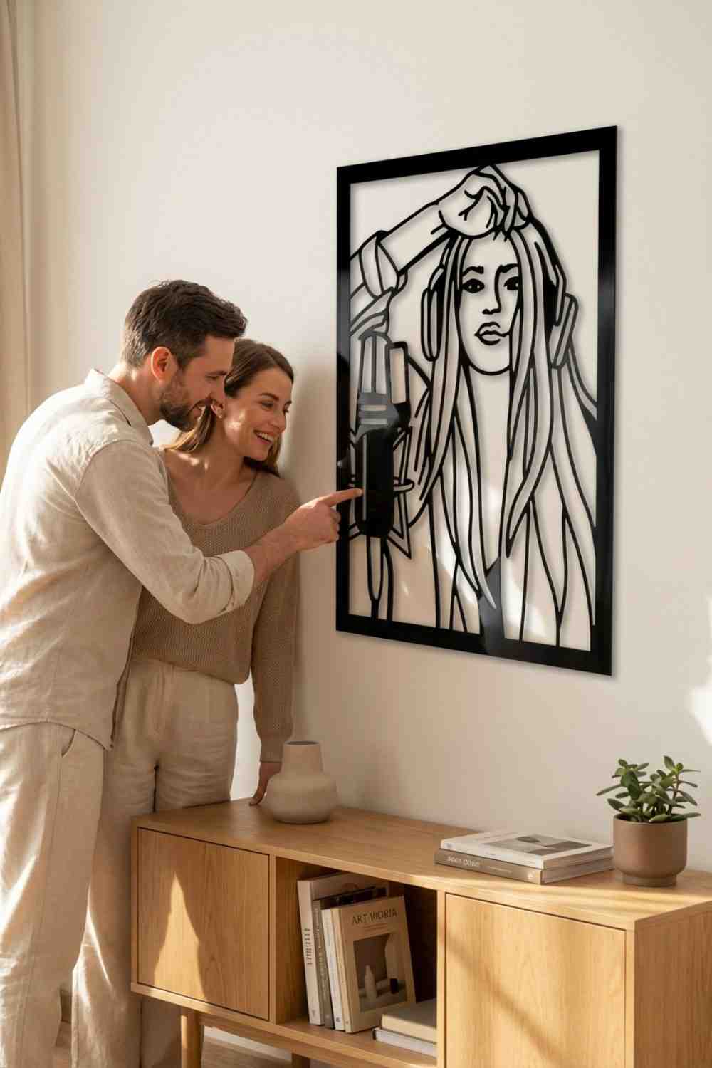Shakira Y Bizarrap - Cuadro decorativo | Cortayrecorta.es