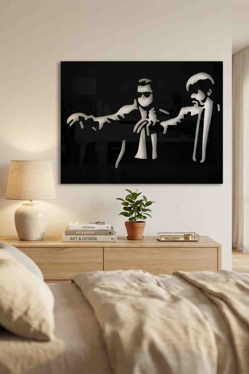Pulp_Fiction_By_Banksy_diseño - Cuadro decorativo | Cortayrecorta.es