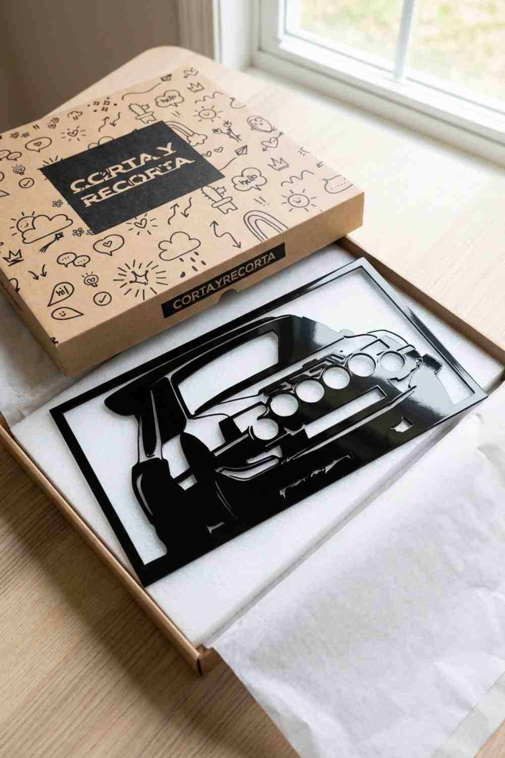 Peugeot 205 Rally - Cuadro decorativo | Cortayrecorta.es