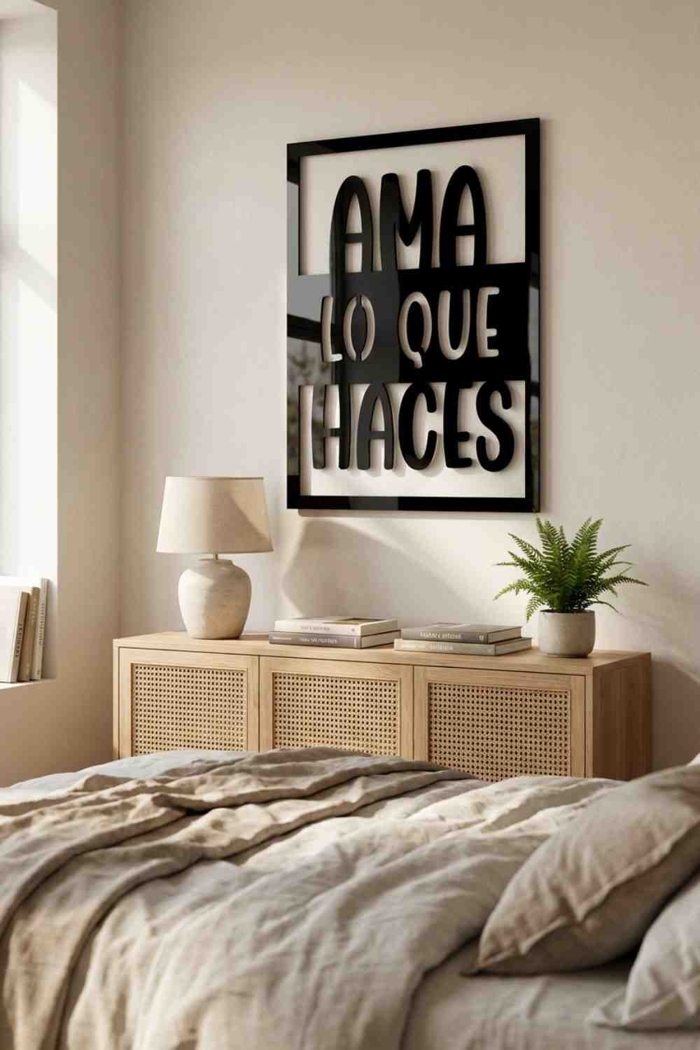 Ama lo que haces - Cuadro decorativo | Cortayrecorta.es