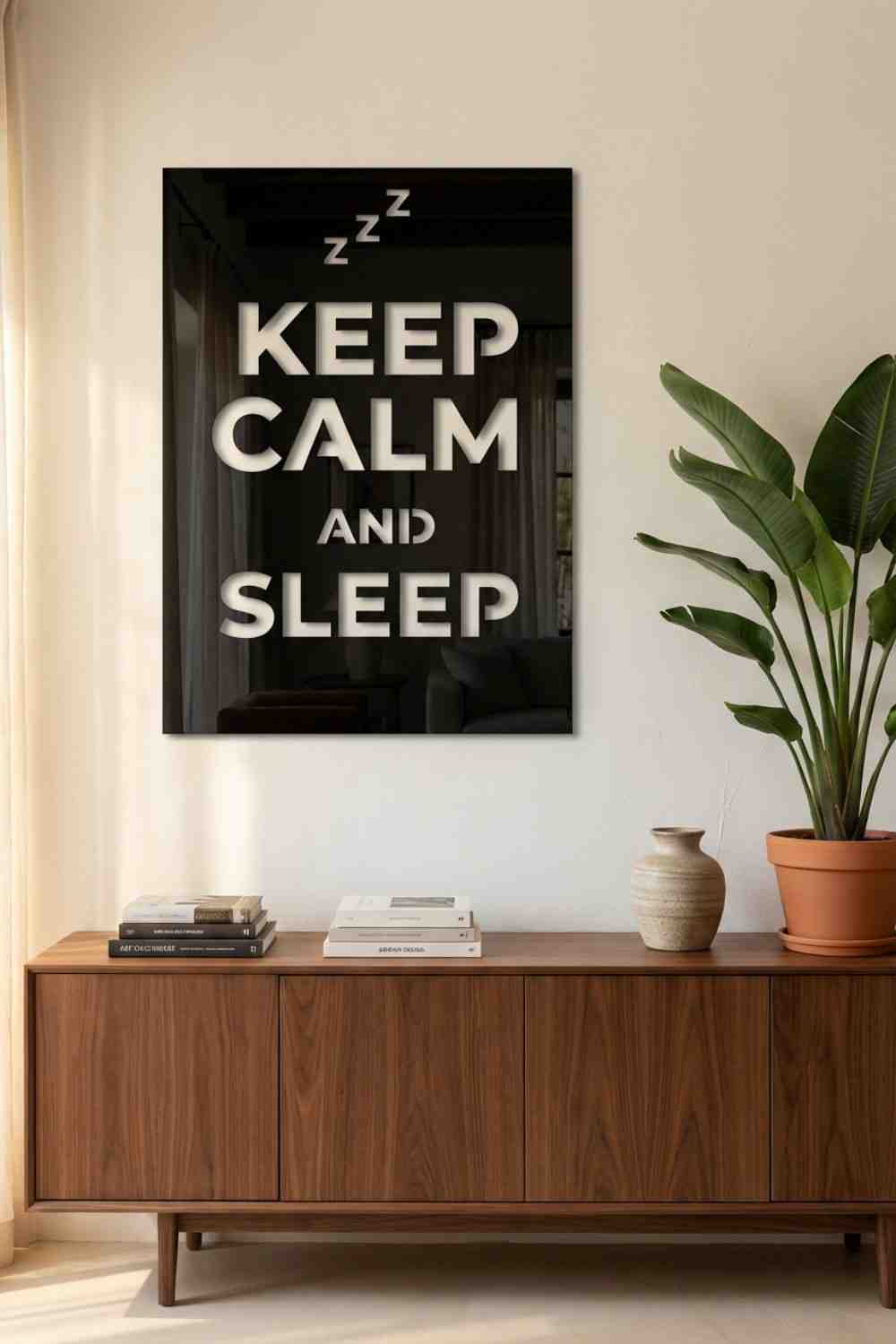 Keep Calm And Sleep - Cuadro decorativo | Cortayrecorta.es