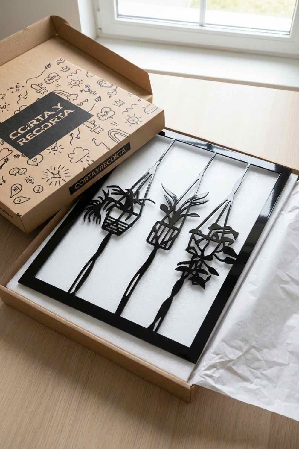 Plantas Colgantes - Cuadro decorativo | Cortayrecorta.es