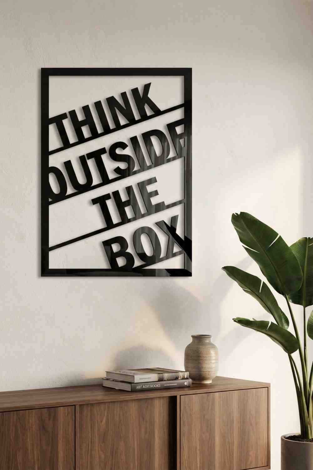 Think outside the box - Cuadro decorativo | Cortayrecorta.es