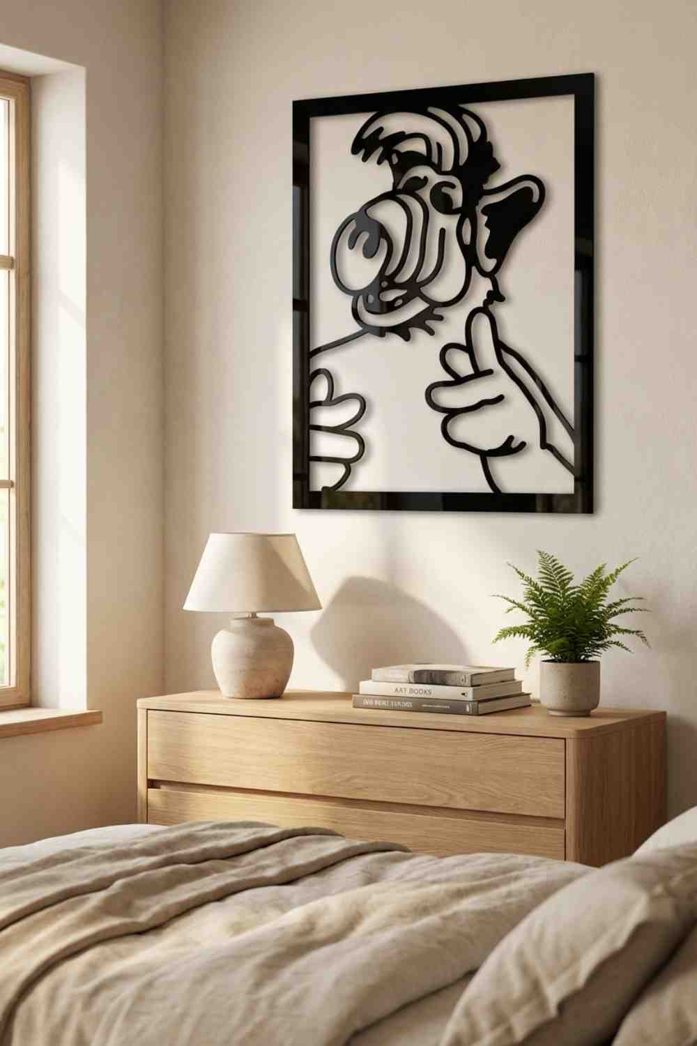 Alf, Le Gustan Los Gatos. - Cuadro decorativo | Cortayrecorta.es
