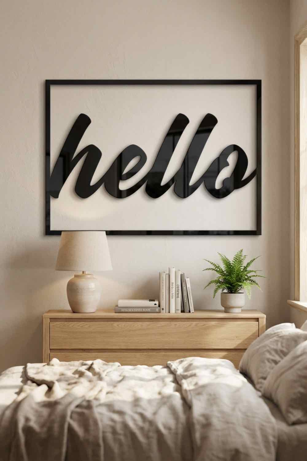 Hello - Cuadro decorativo | Cortayrecorta.es