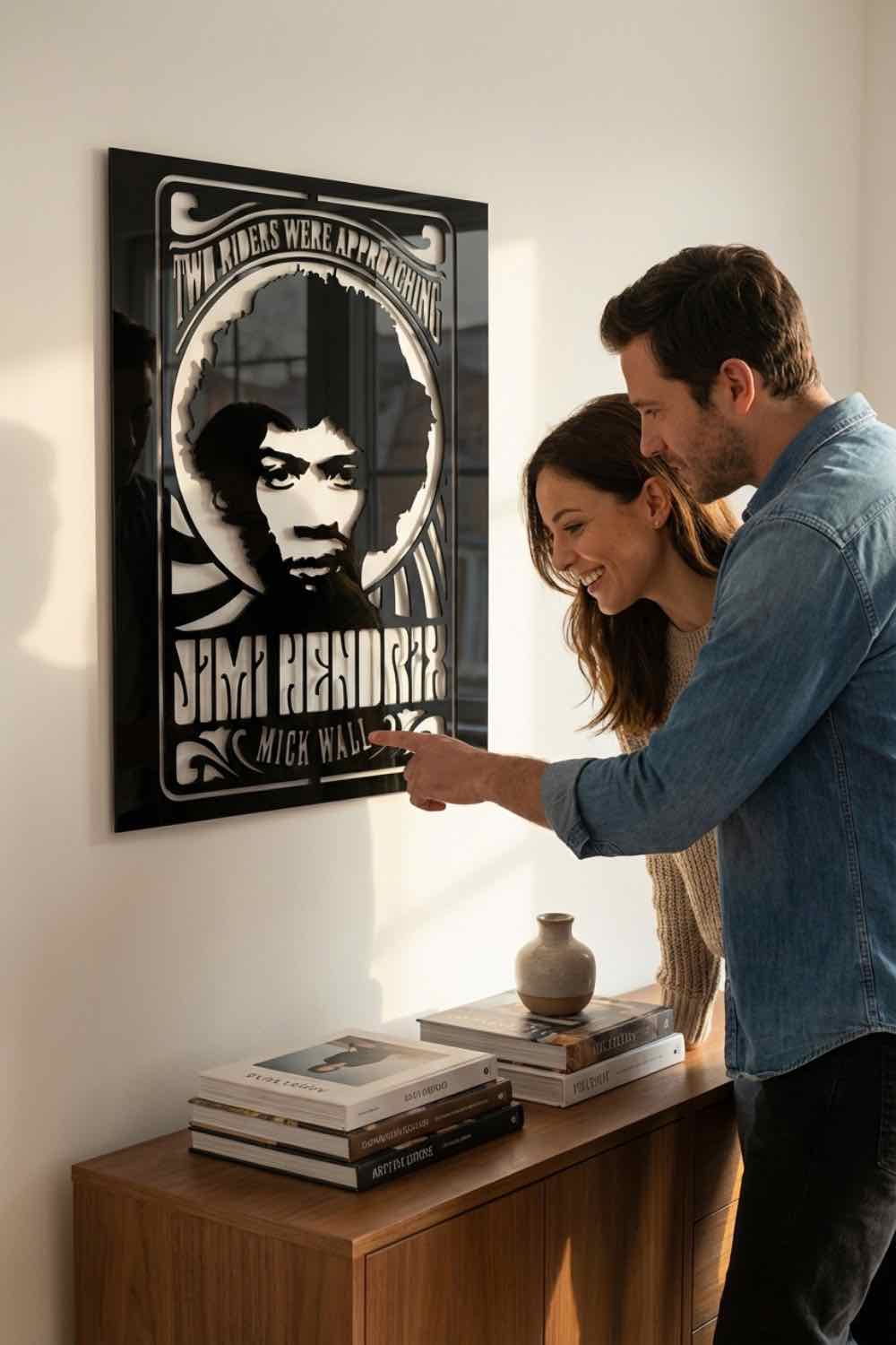 Jimi Hendrix - Cuadro decorativo | Cortayrecorta.es