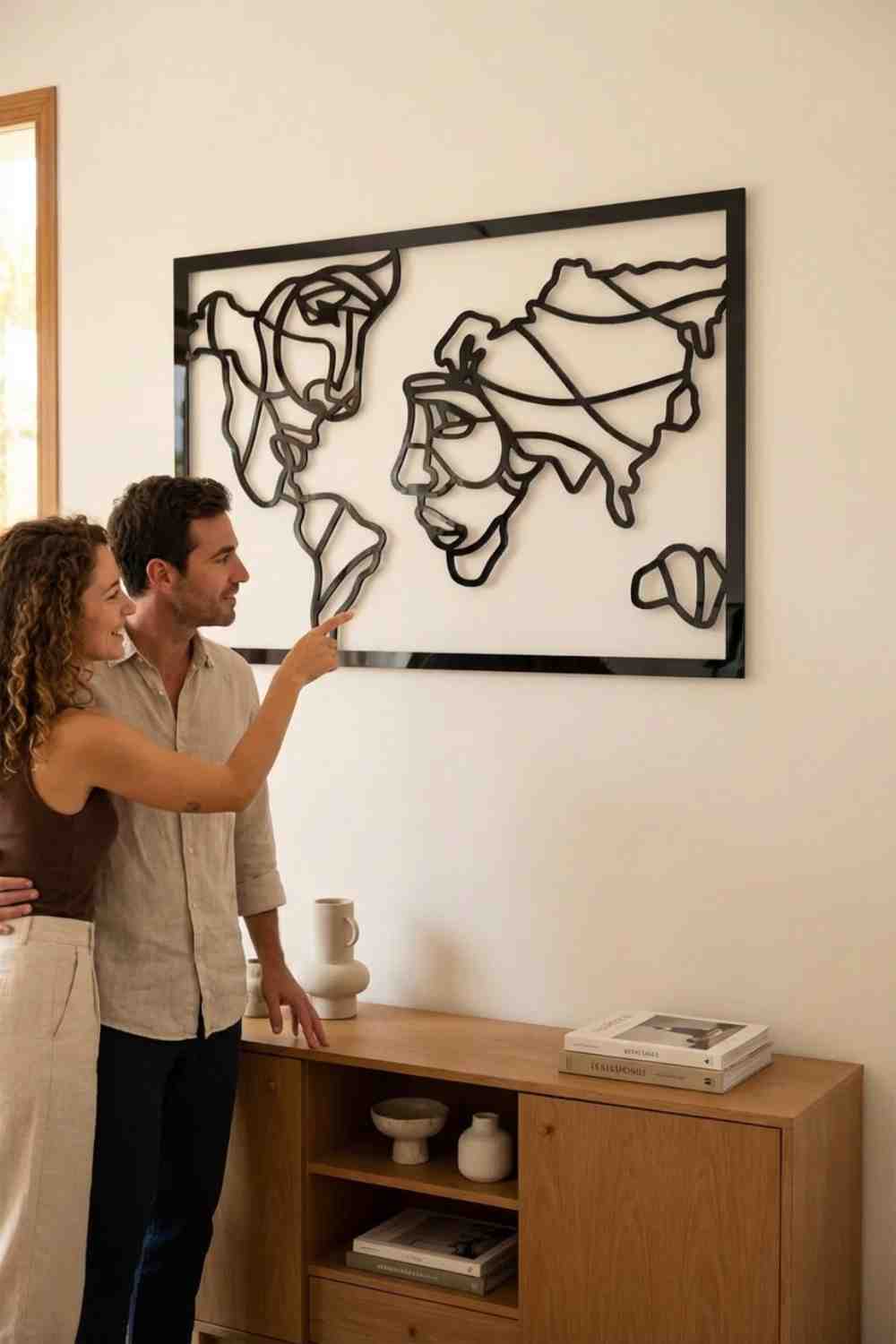 Caras del Mundo - Cuadro decorativo | Cortayrecorta.es