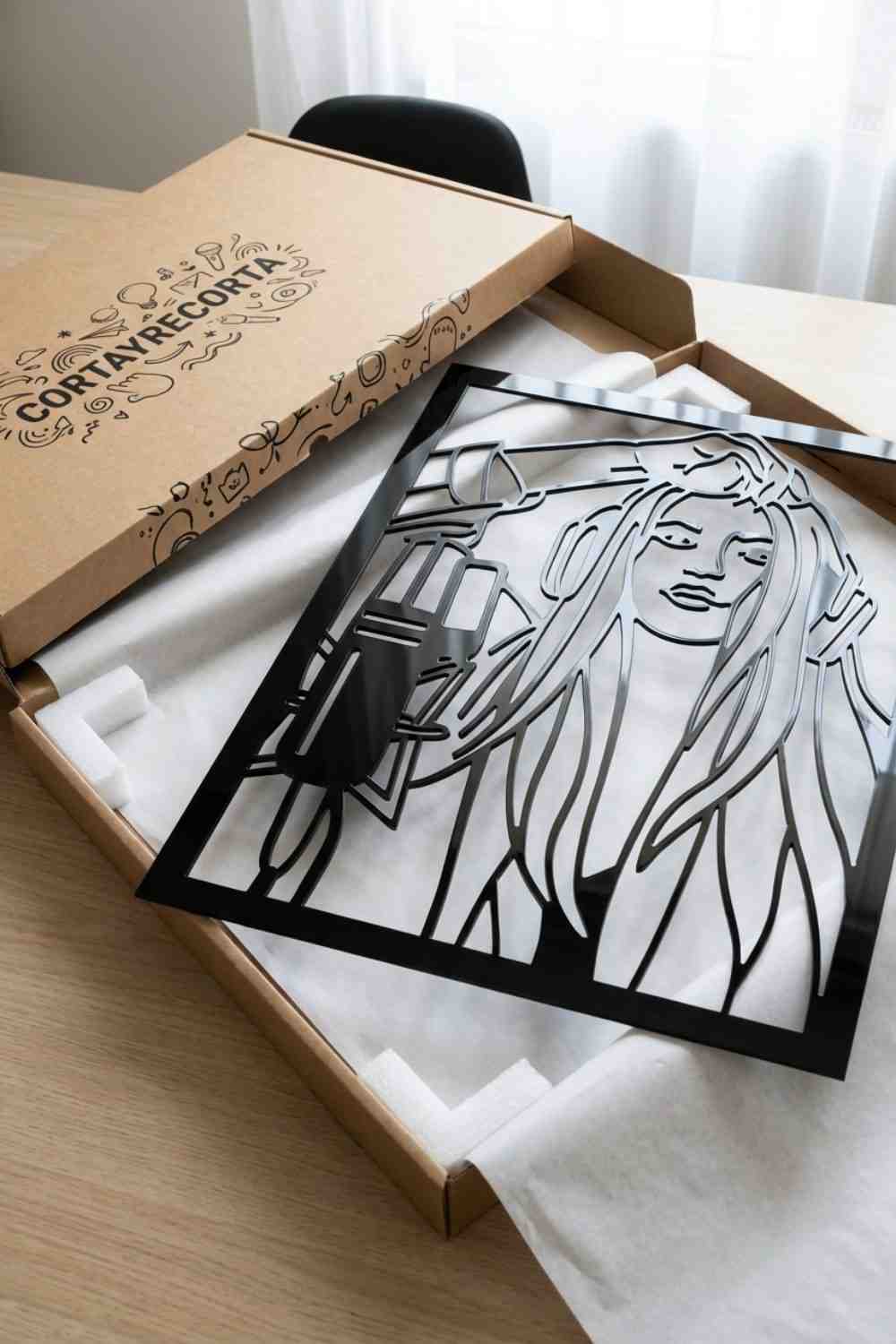 Shakira Y Bizarrap - Cuadro decorativo | Cortayrecorta.es