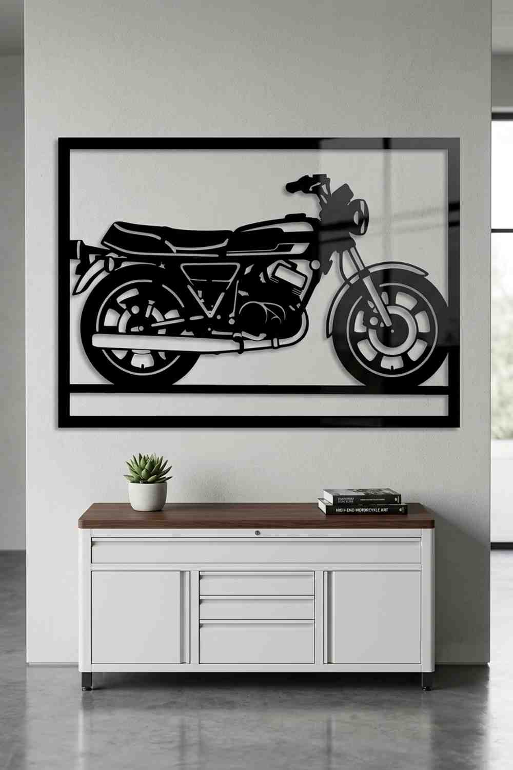 Yamaha 250 - Cuadro decorativo | Cortayrecorta.es