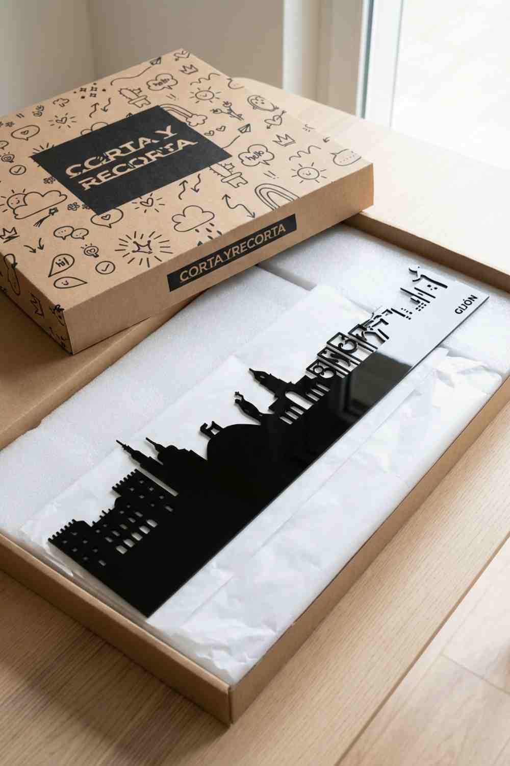 Gijón - Cuadro decorativo | Cortayrecorta.es