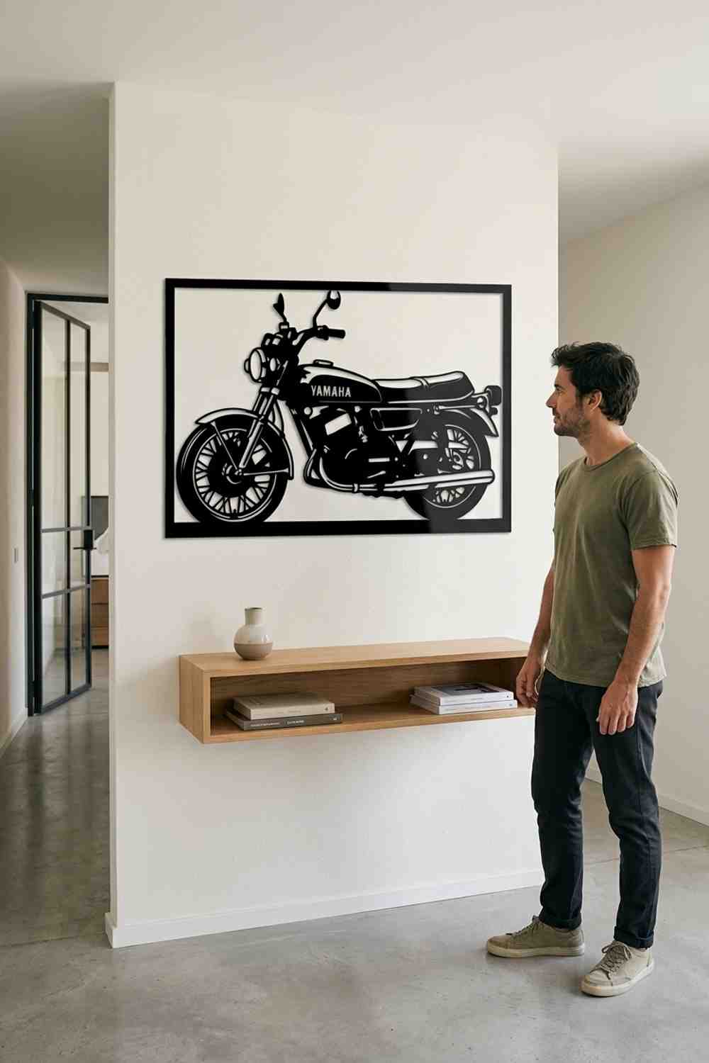 Yamaha RD350 de 1973 - Cuadro decorativo | Cortayrecorta.es