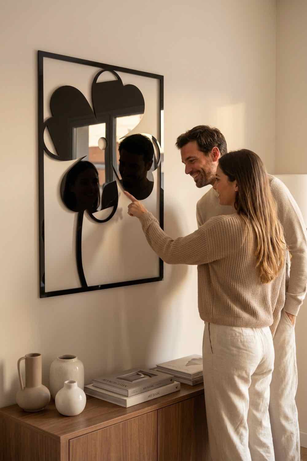 Trébol 4 Hojas - Cuadro decorativo | Cortayrecorta.es