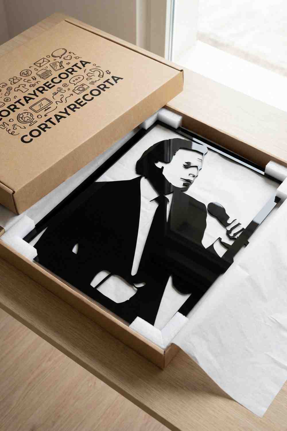 Julio Iglesias - Cuadro decorativo | Cortayrecorta.es