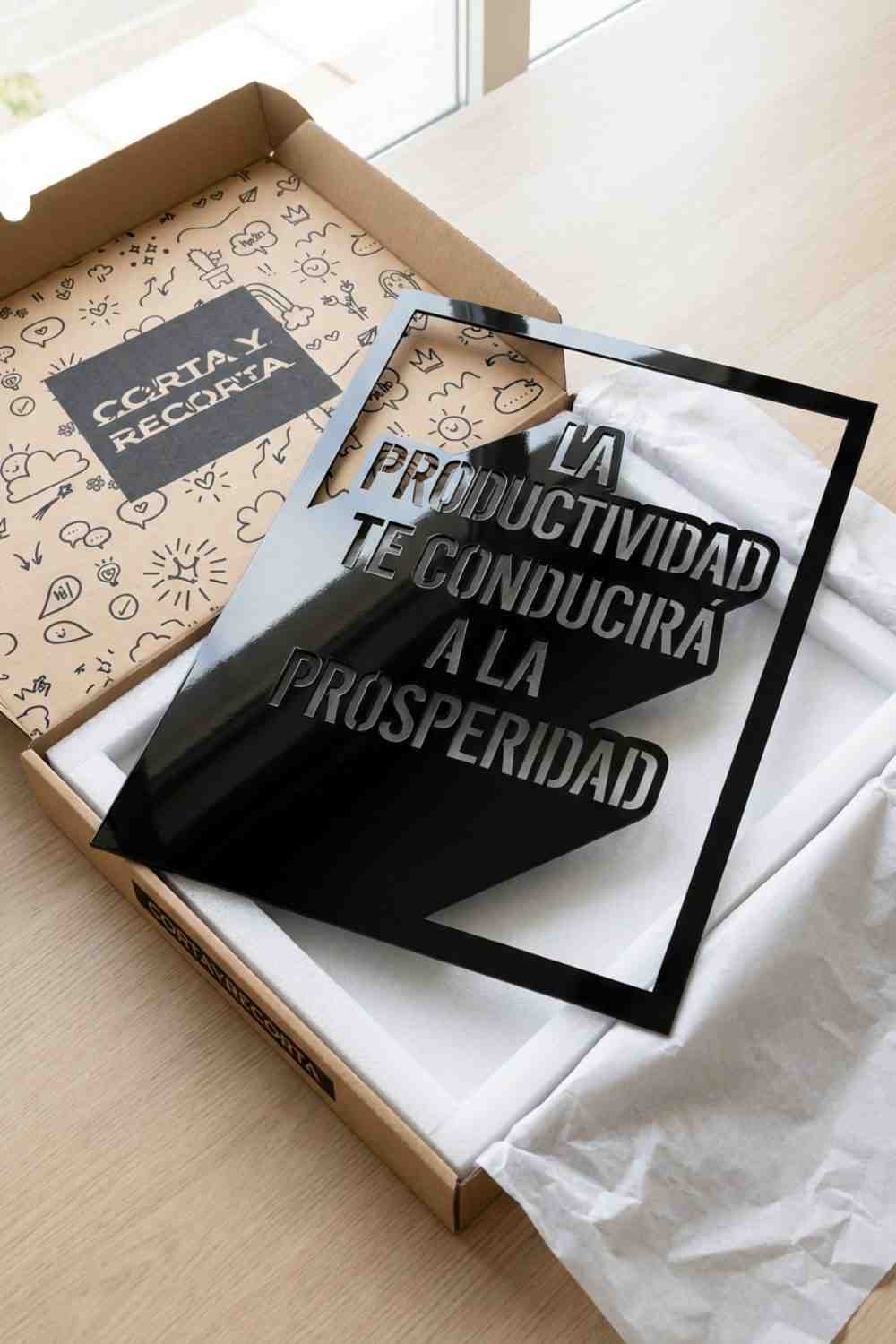 La productividad - Cuadro decorativo | Cortayrecorta.es