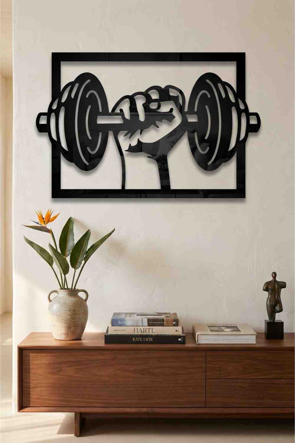Alzando pesa - Cuadro decorativo | Cortayrecorta.es