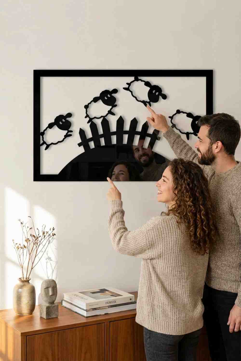 Contando Ovejas - Cuadro decorativo | Cortayrecorta.es