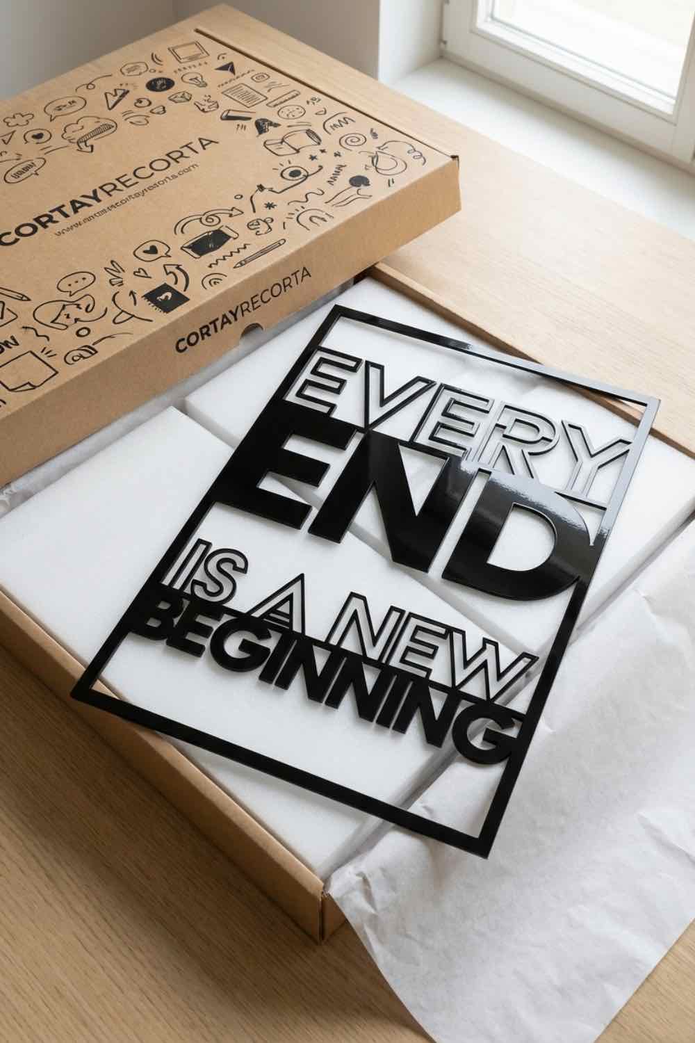 Every End Is A New Beginning - Cuadro decorativo | Cortayrecorta.es