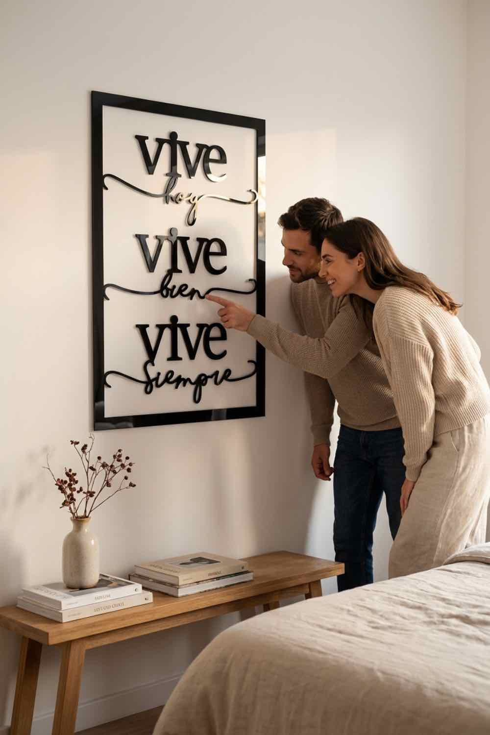 Vive - Cuadro decorativo | Cortayrecorta.es