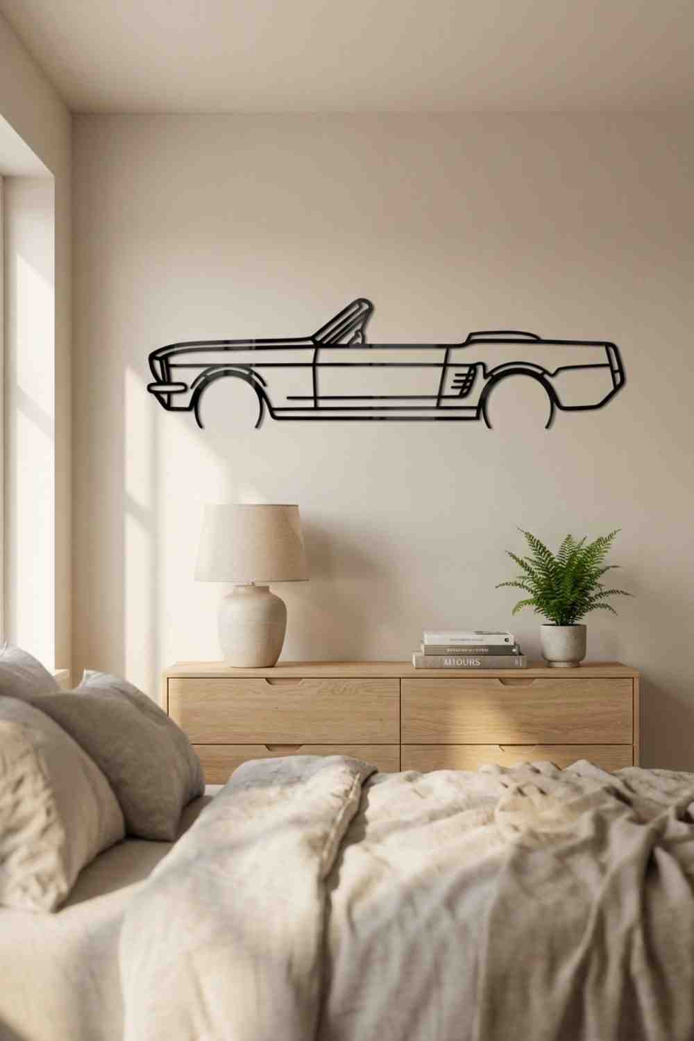 Mustang 1966 Convertible Detailed - Cuadro decorativo | Cortayrecorta.es