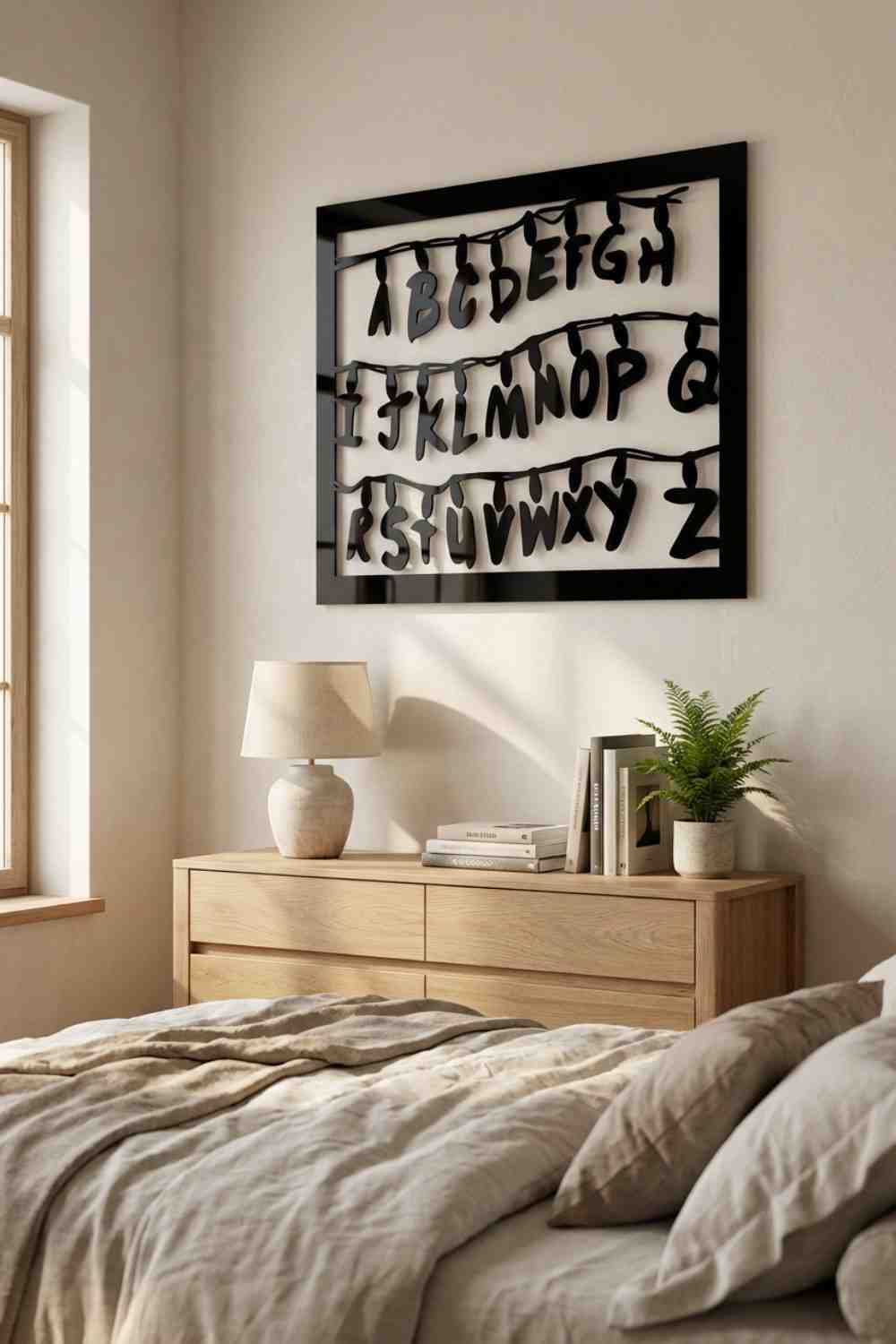Stranger Things Text - Cuadro decorativo | Cortayrecorta.es
