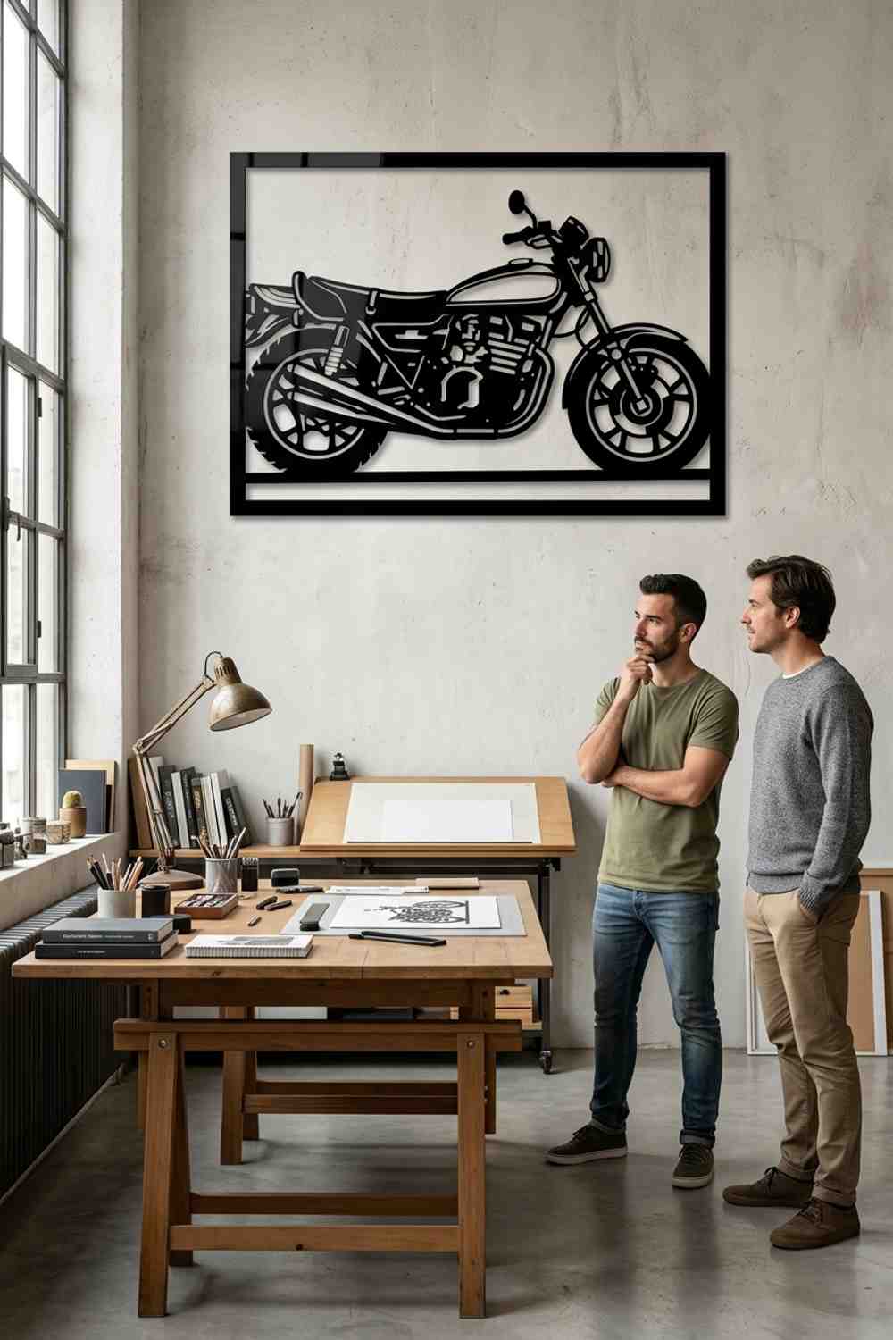 Kawasaki Z1 de 1972 (1) - Cuadro decorativo | Cortayrecorta.es