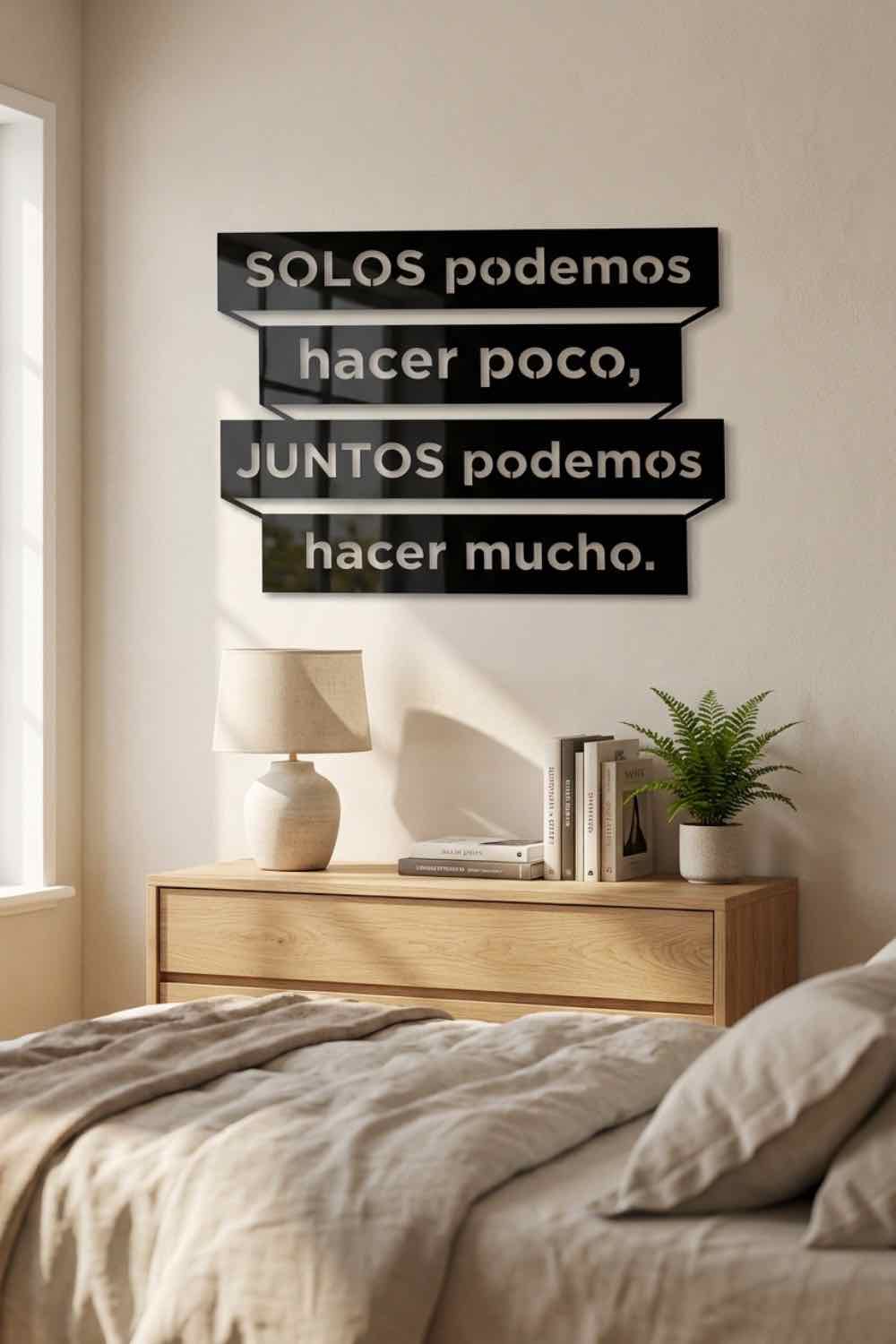 Solos podemos hacer poco, juntos podemos hacer mucho - Cuadro decorativo | Cortayrecorta.es