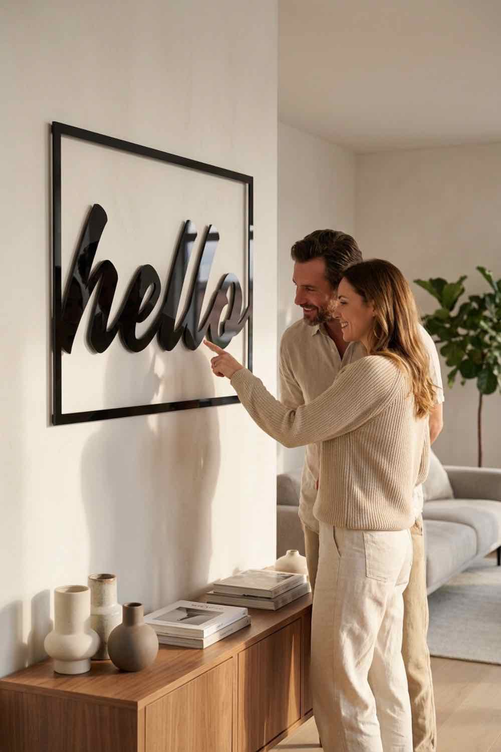 Hello - Cuadro decorativo | Cortayrecorta.es