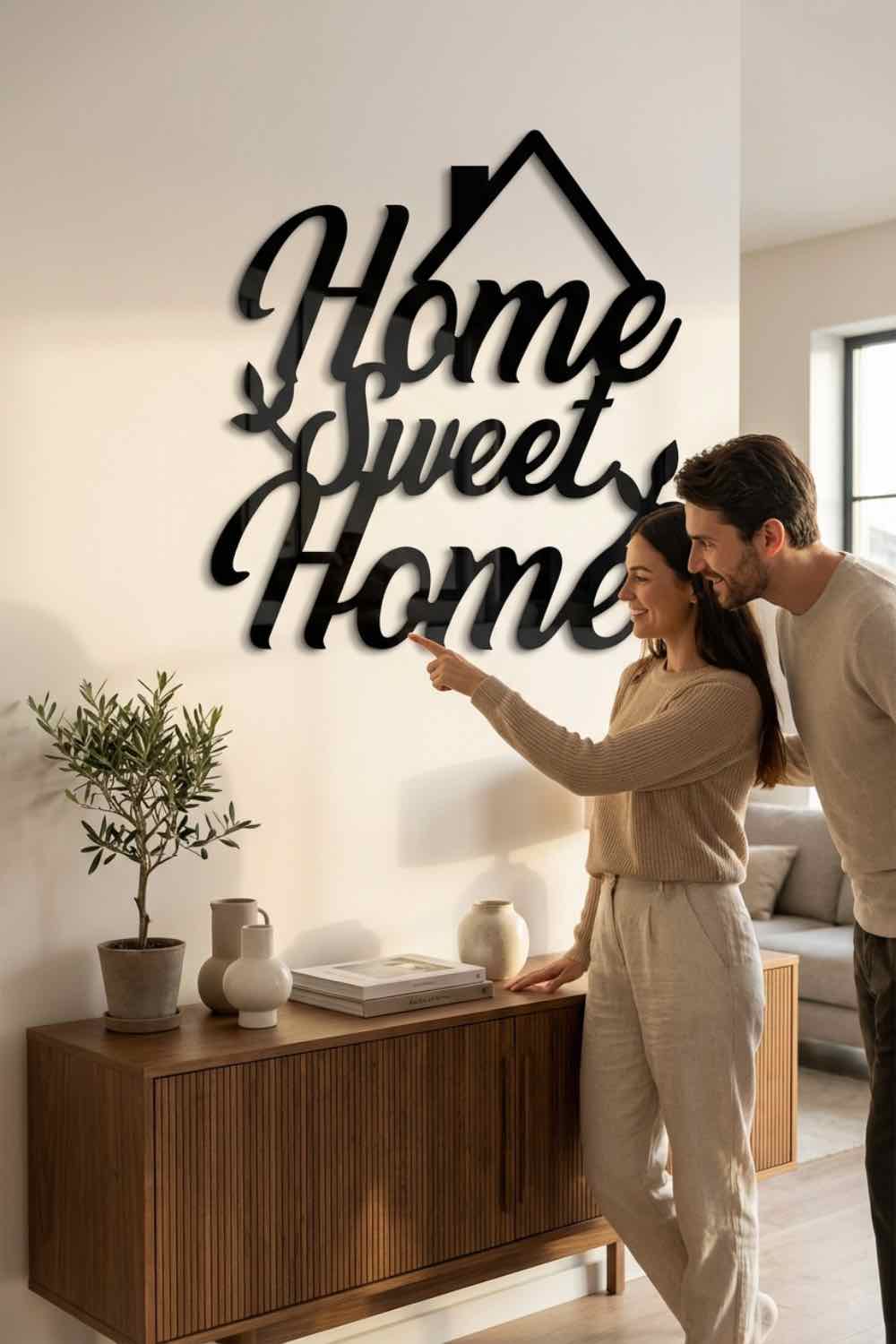 Home sweet home - Cuadro decorativo | Cortayrecorta.es