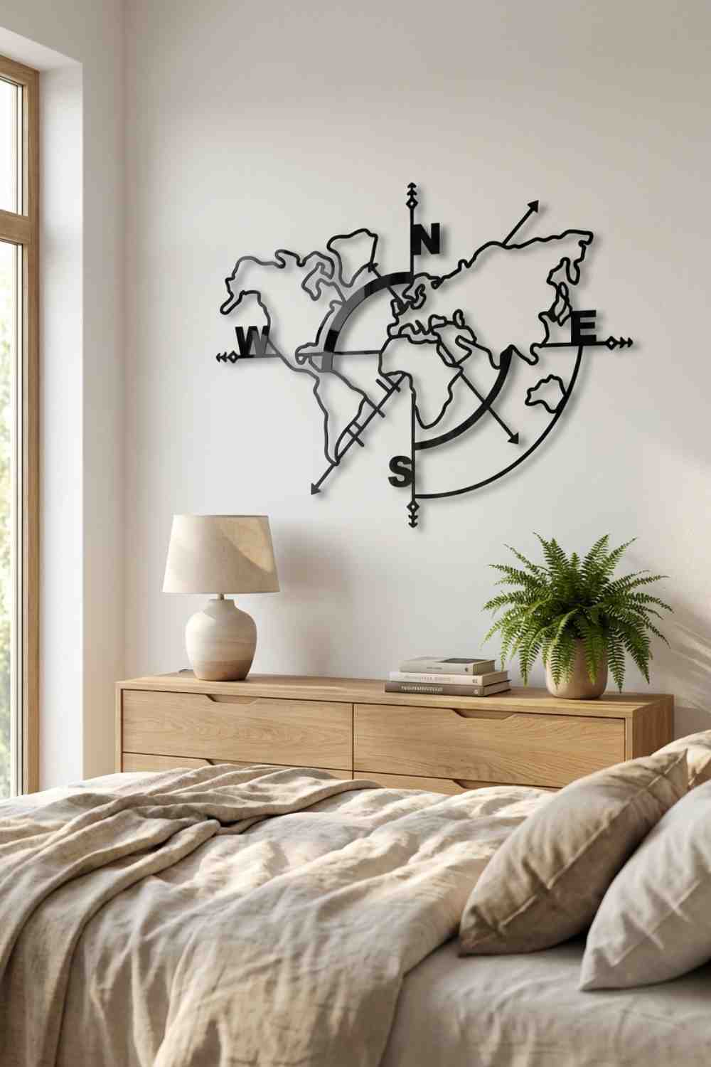 Mapa Mundi - Cuadro decorativo | Cortayrecorta.es