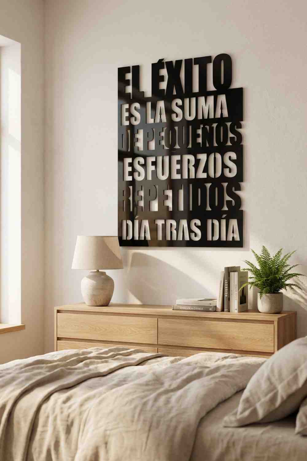 El éxito es la suma de pequeños esfuerzos - Cuadro decorativo | Cortayrecorta.es