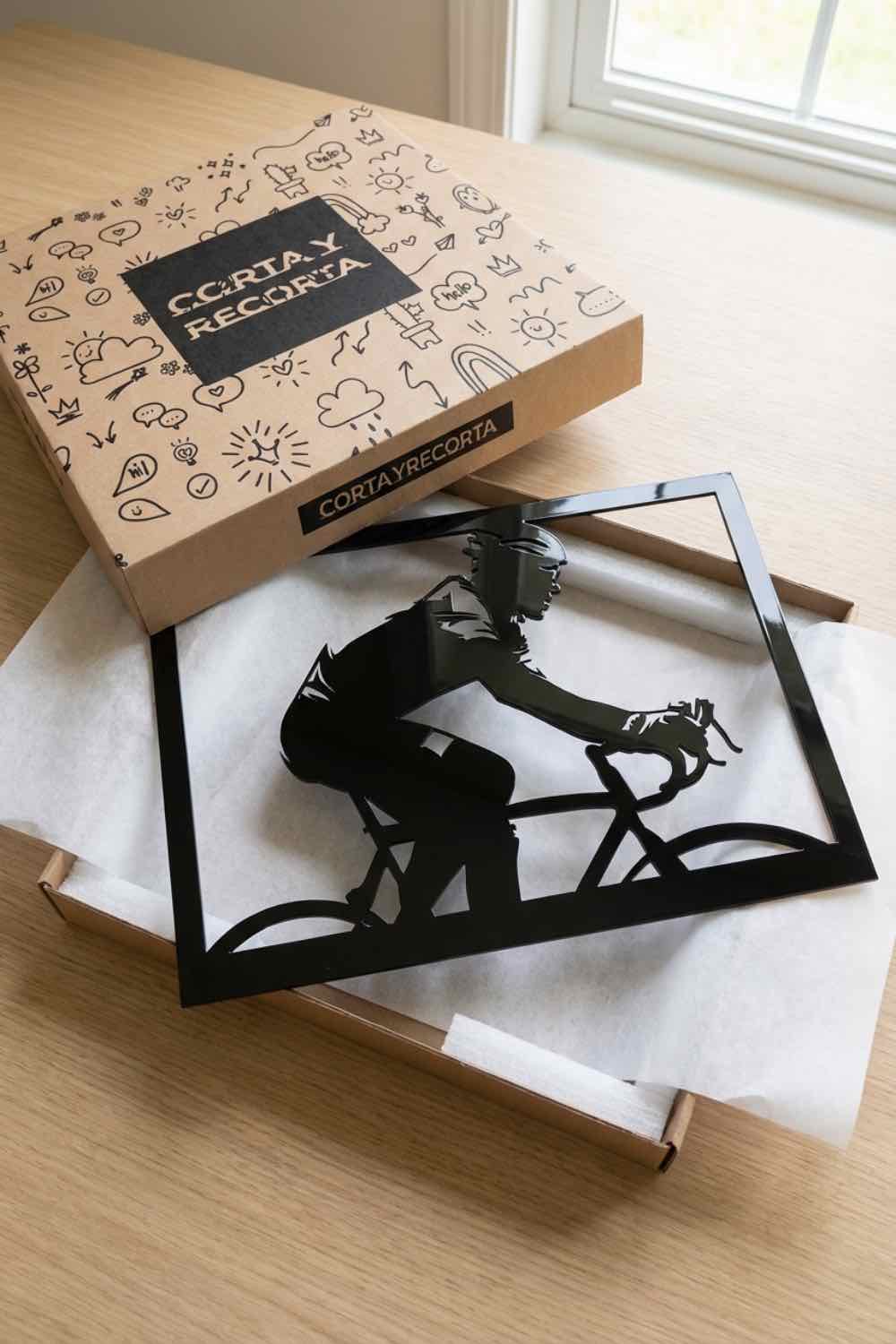 The Cyclist - Cuadro decorativo | Cortayrecorta.es