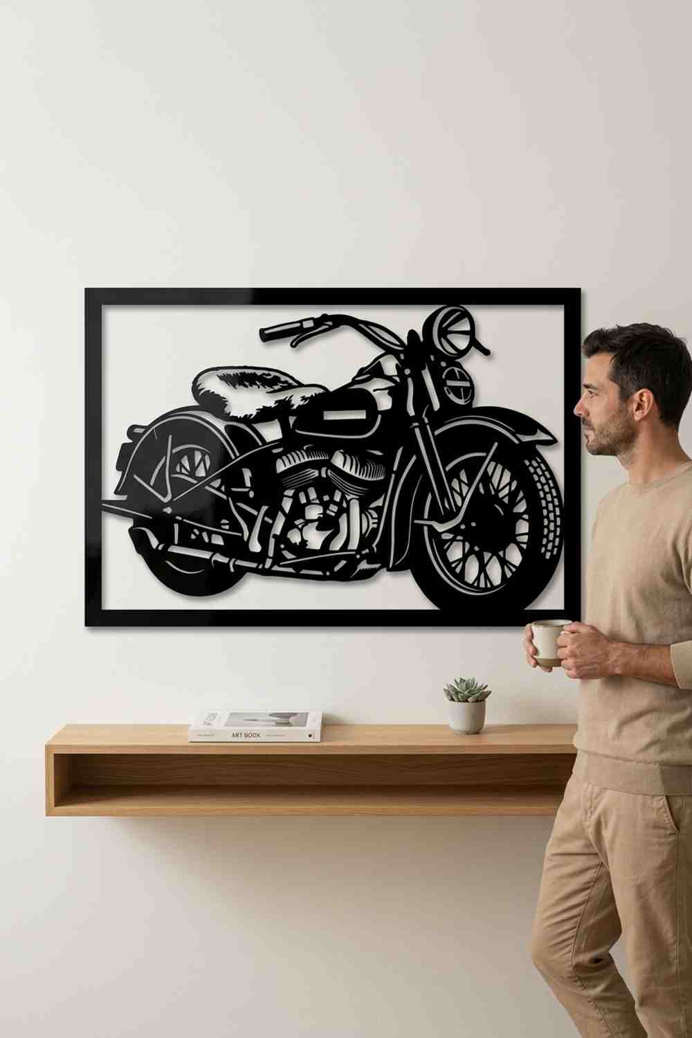 Harley-Davidson Knucklehead de 1936 - Cuadro decorativo | Cortayrecorta.es