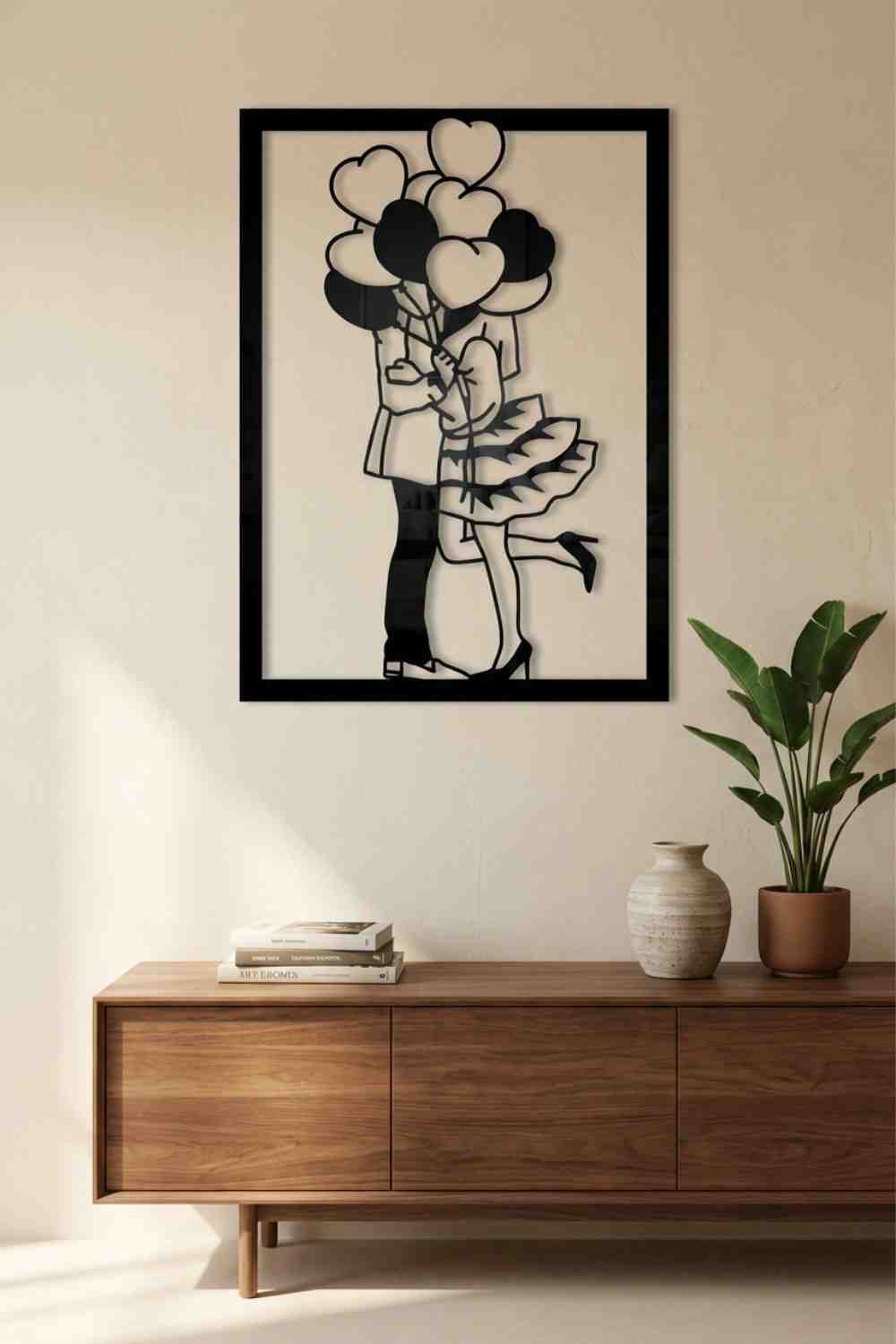 Enamorados - Cuadro decorativo | Cortayrecorta.es