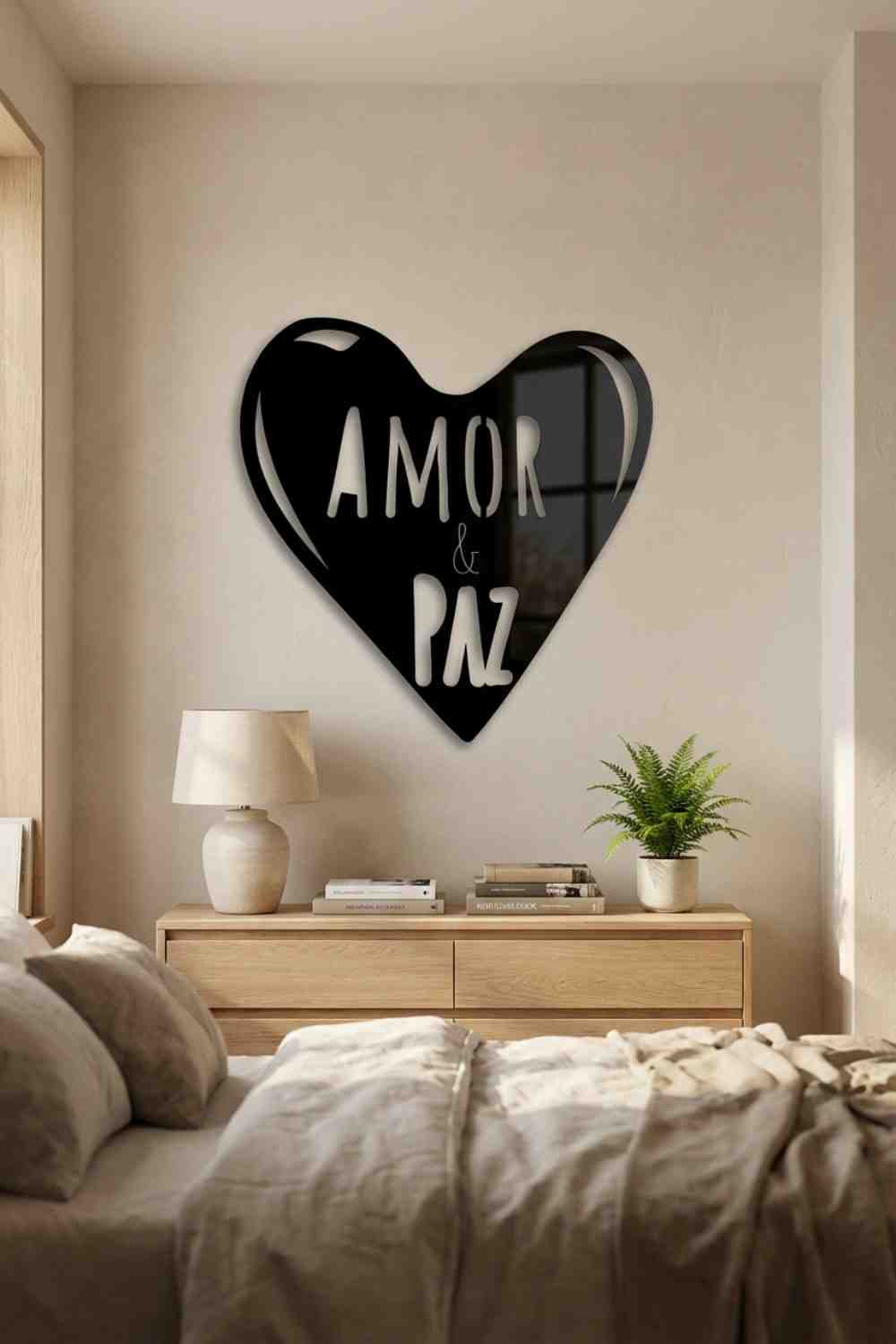 Amor Y Paz - Cuadro decorativo | Cortayrecorta.es